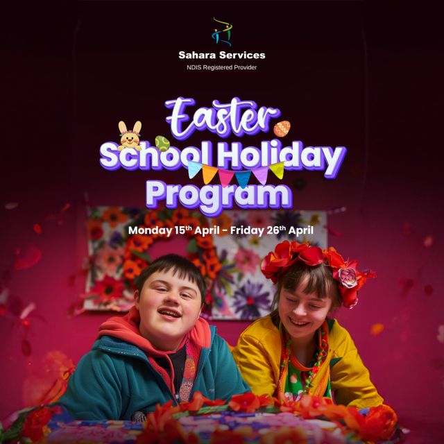 Easter is a time of joy and community, and at Sahara Services, we're ringing in the season with an array of engaging activities tailored for our cherished community members.🤗🧸From Monday, 15th April through to Friday, 26th April, join us for our Easter School Holiday Program, designed with love and care to ensure an inclusive, engaging, and enriching experience for individuals with disabilities. Dive into a sea of crafts, music, and laughter where everyone is celebrated for who they are.🐰Let's come together to create memories that last beyond the season, fostering friendships and connections in a space where everyone belongs.🫂Tap the link in bio to download the brochure.#HappyEaster #Easter2024 #SaharaServicesAustralia #DisabilityServicesAustralia #Disability #DisabilityAdvocate #DisabilityInclusion #DisabilityAwareness #Disabled #Autism #ChronicIllness #DownSyndrome #DisabilityPride #SpecialNeeds #AutismAwareness #AbilityNotDisability